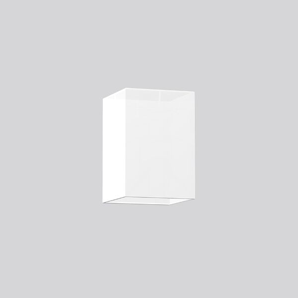 Shade L 200 B 200 H 300, Fabric Chintz colour: white image 1