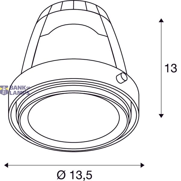 COB LED MODUL for AIXLIGHT PRO mounting frame, 70°, silvergr image 2