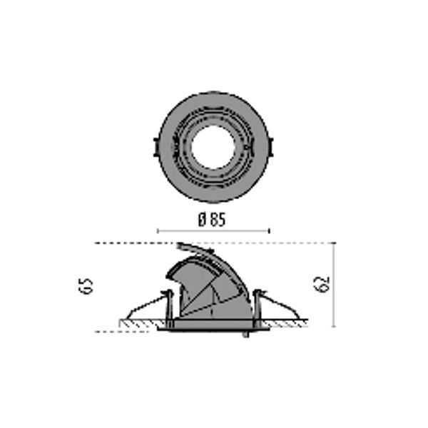 EB431 LED (85mm) 9W 830 FLOOD WIT DALI image 6