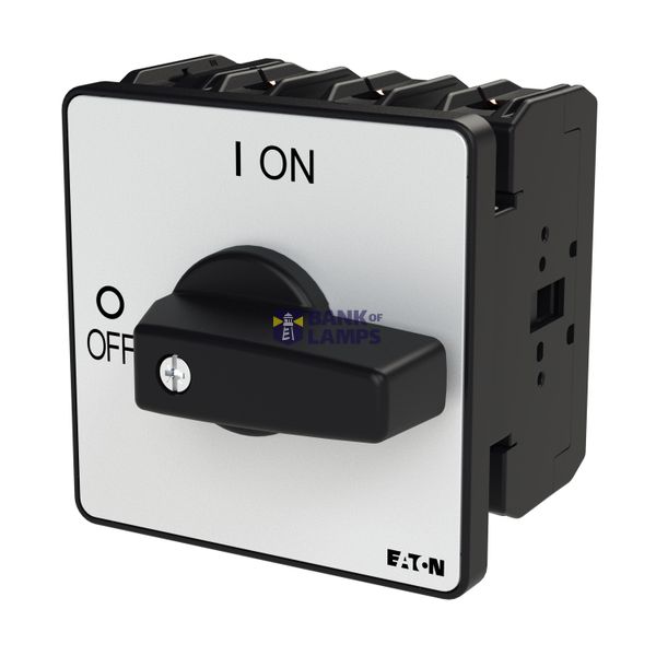 P3 On-off switch, 80 A,Flush mounting, 4 pole, Form E, Black, Short th image 5
