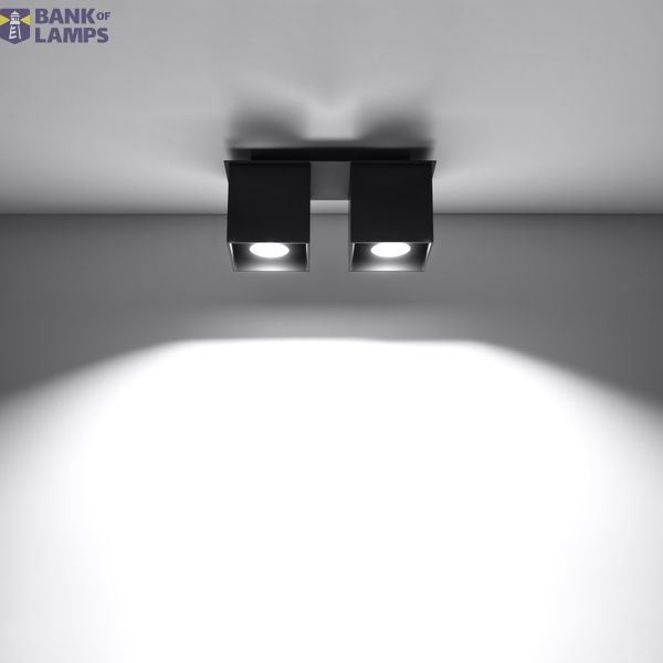 SPOT QUAD 2 BLACK GU10 2X40W IP20 image 5