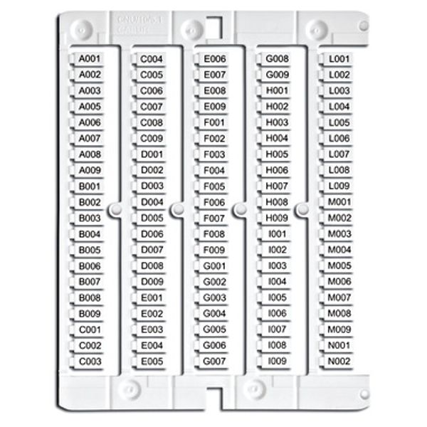 Terminal label 8x5mm, white, for IK1/IK2 ??terminals image 1