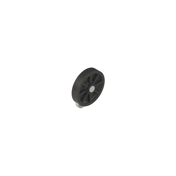 Adjustable shaped metal revolving lever with rubber roller, ? 50 mm image 1