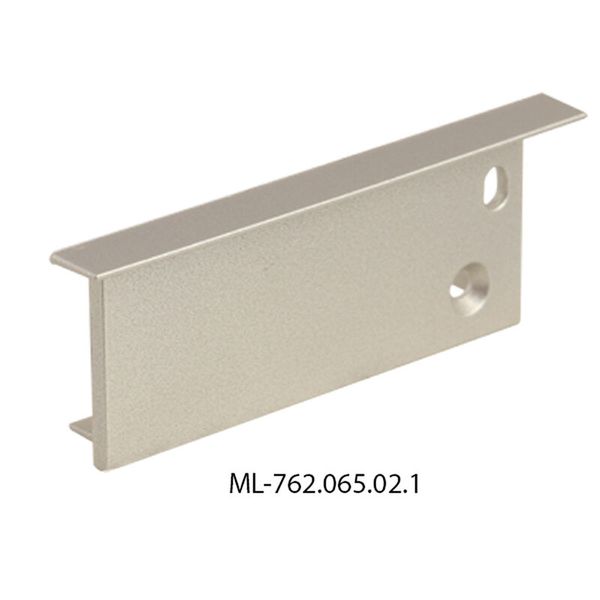 End cap with hole for AT, right, silver color, 1pc image 1