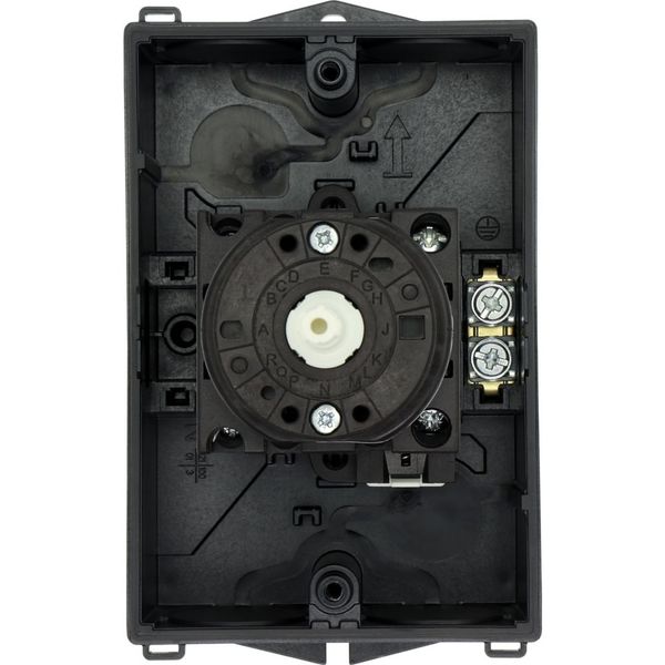 T0-3-15683/I1/SVB-SW Main switch, T0, 20 A, surface mounting, 3 contact unit(s), 3 pole, 2 N/O, 1 N/C, STOP function, With black rotary handle and locking ring, Lockable i image 23