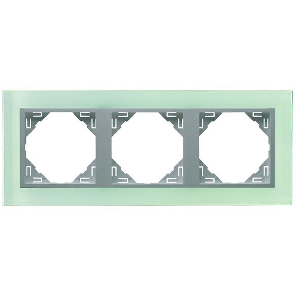 TRIPLE FRAME CRISTAL/ALUMINIUM image 2