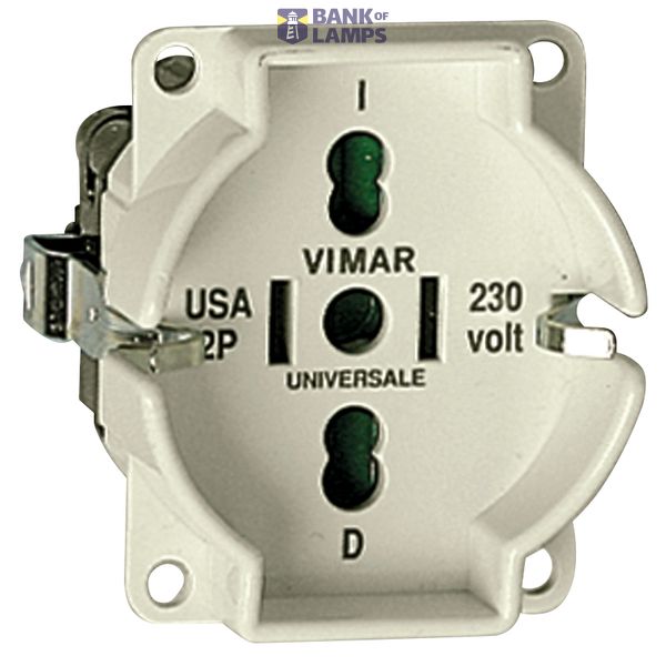 Universal outlet insert ivory image 1