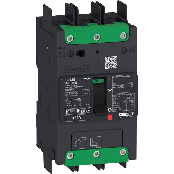 MCCB 600Y/347V 25A 3P 25KA TERMINAL image 1
