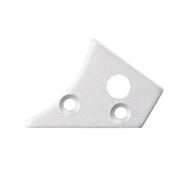 End cap with hole for NK, silver color, 1 pc image 1