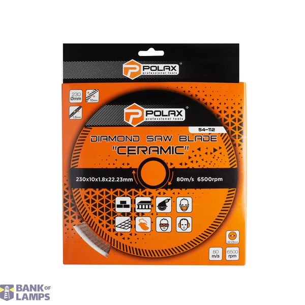 Diamond saw blade "Ceramic" 230x10x1.8x22.23mm image 3