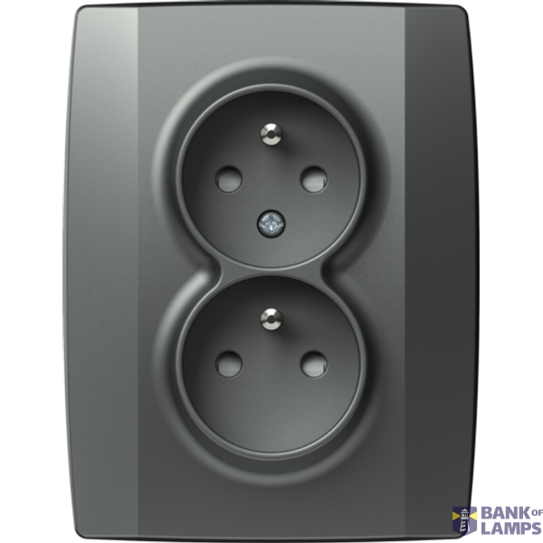 SOCKET FRENCH DOUBLE 2P+E 16A 250V~ AT 4417072 image 1