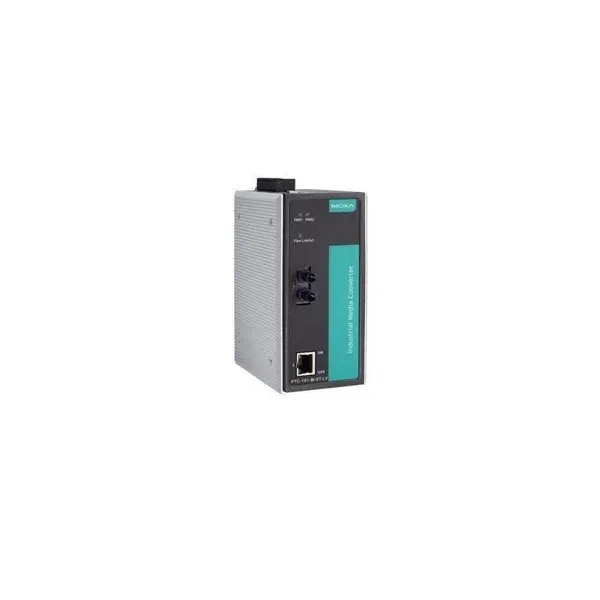 MOXA – PTC-101-M-ST-LV – Industrial 10100BaseT(X) to 100BaseFX media converter image 1