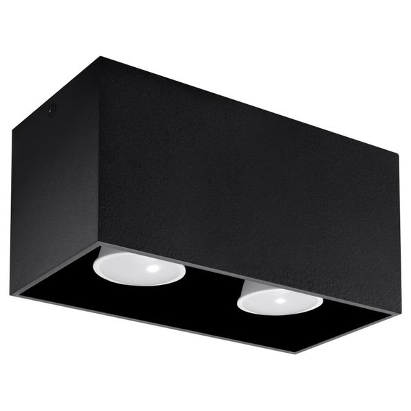 SPOT QUAD MAXI BLACK GU10 2X40W IP20 image 1
