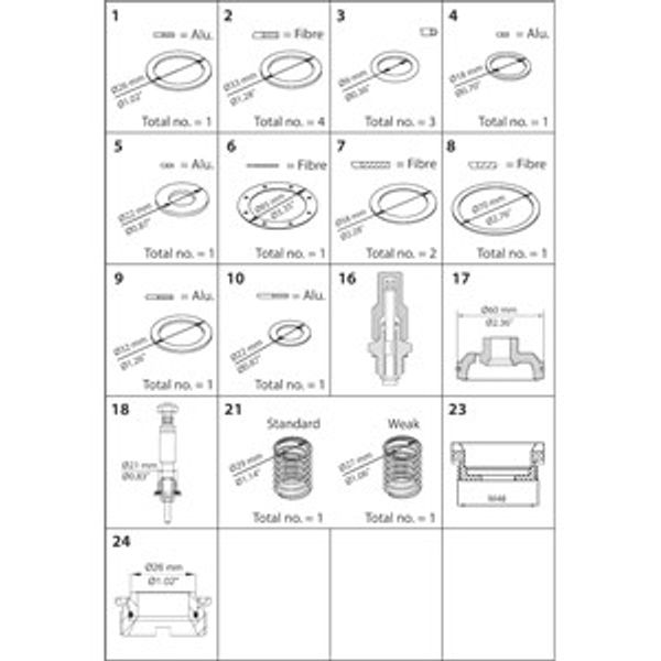 PMFH 125 Overhaul kit image 1