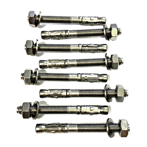 Mounting set for protection bar, floor mount, 8 anchors image 1