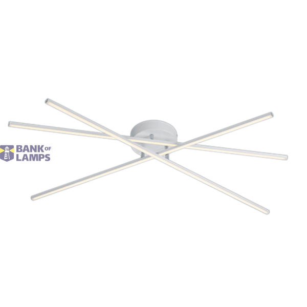 Tiriac LED ceiling lamp matt white image 1