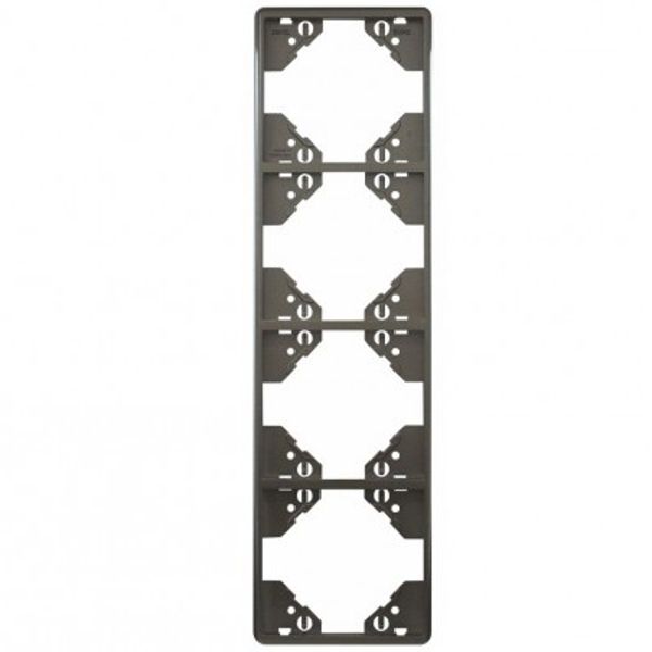 FOUR-GANG VERTICAL FRAME GRAPHITE image 1