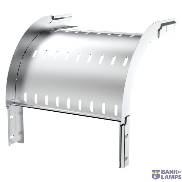 CONVEX DESCENDING CURVE 90° - BRN35 - WIDTH 395MM - RADIUS 150° - FINISHING Z275 image 2