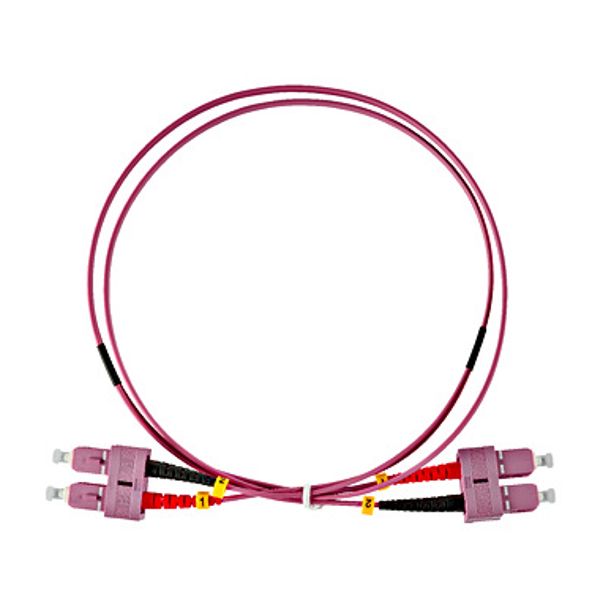 FO Patchcord Duplex SC/UPC - SC/UPC, 50/125æm OM4,  0.5m image 1