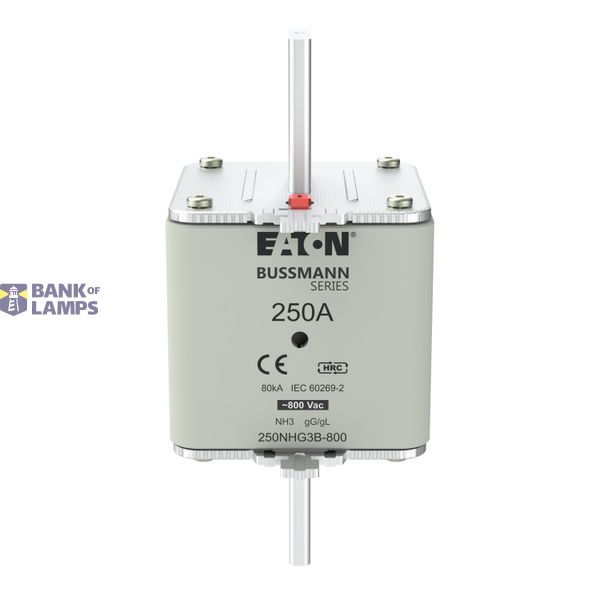 Fuse-link, LV, 250 A, 800 V AC, NH3, Class gG/gL image 4