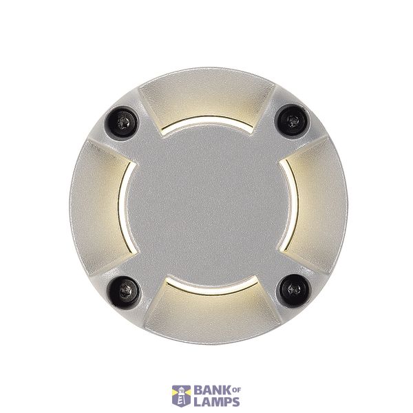 LED PLOT ROUND cover, 4 slots, silver grey image 2