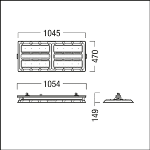 CR2 L35k-840 PC WB LDO TEC-IP WH - LED high-bay luminaire image 2