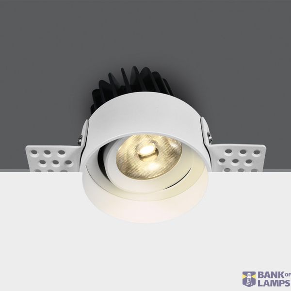 WHITE COB LED 12w WW 700mA 38deg TRIMLESS DARK LIGHT image 1