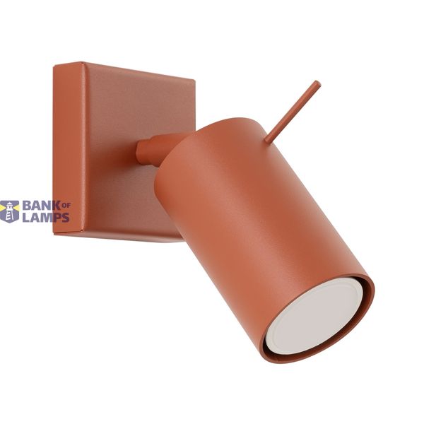 WALL LAMP RING RED OCHRE 1XGU10 image 2
