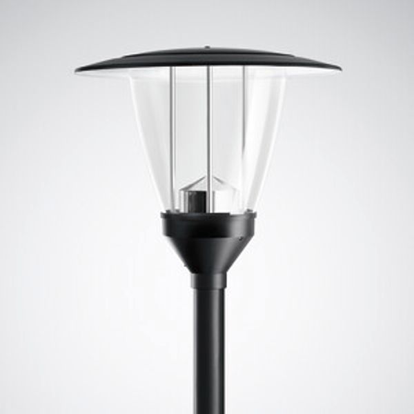 Post-top luminaires 985 CLO (normal) Lens Black ET 13W 1500lm 70 asymmetric wide (AB2L) IP23 IK04 5 SDCM 6723840 image 1