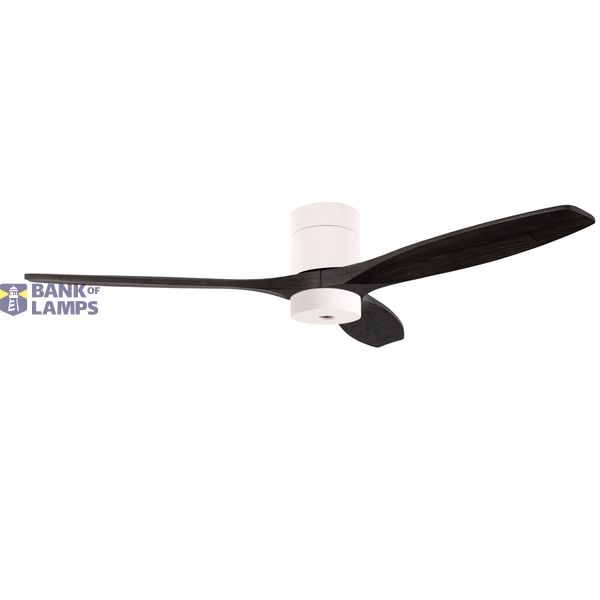 Fan Stem Evo ø1320mm Tube Play White with Black Blades image 1