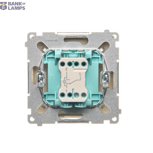 Touch panel 2 modules, Modul 1: 1 touch field, Module 2: 2 horizontal touch fields, Fixing: horizontal, White pearl image 1