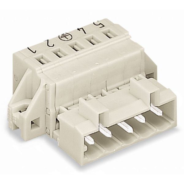 1-conductor male connector CAGE CLAMP® 2.5 mm² light gray image 4