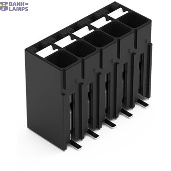 SMD PCB terminal block push-button 1.5 mm² black image 1
