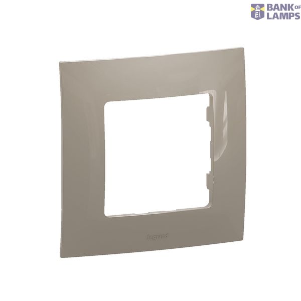 PLAQUE 1 POSTE TAUPE image 1