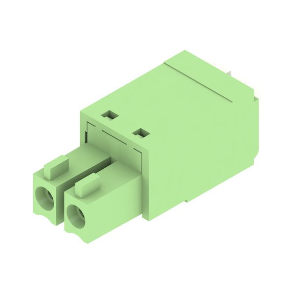 PCB plug-in connector, female plug, 3.81 mm, Number of poles: 2, 180°, PUSH IN with actuator, Clamping range, max. : 1.5 mm², Box image 5