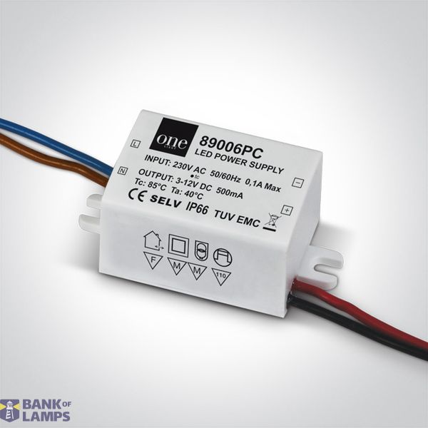 DRIVER 500mA 1,5-6W IP66 230V image 1