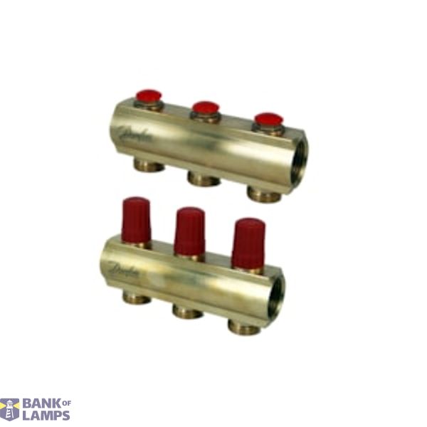 BasicPlus Manifold, Brass, Number of heating manifold connections [loops] [Max]: 3, 10 bar image 1