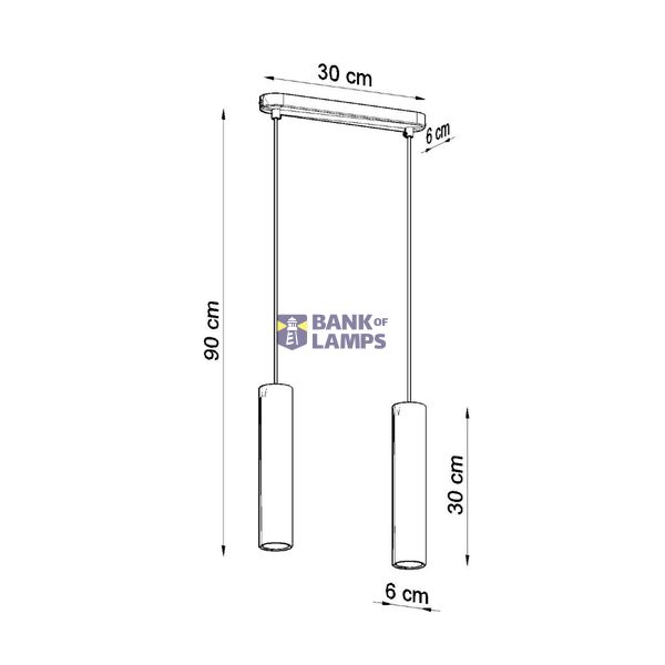 HANGING LAMP LINO 2 GU10 2X40W IP20 image 8