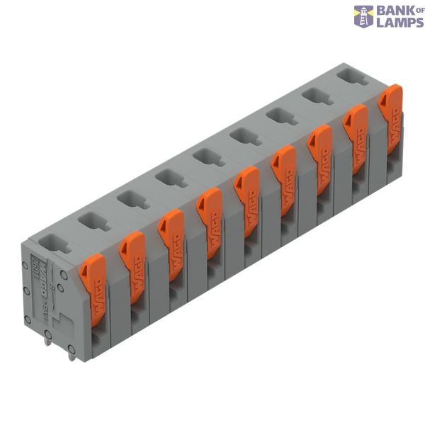 2601-3309 PCB terminal block; lever; 1.5 mm²; Pin spacing 7.5 mm; 9-pole; Push-in CAGE CLAMP®; 1,50 mm²; gray image 1