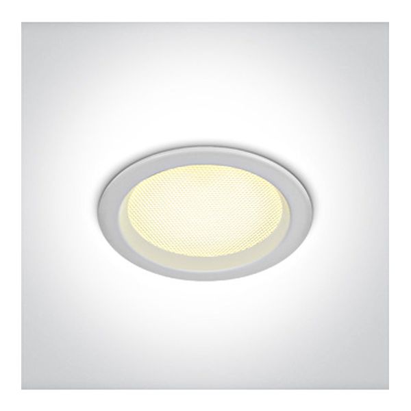 10110U/W/V WHITE SMD UGR19 10W CCTV IP44 230V image 1