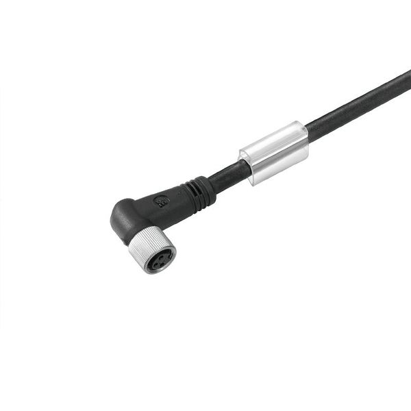 Sensor/actuator line, One end without connector, M8, Number of poles : 3, 3 m, Socket, angled, Shielded: Yes, LED: No, Sheath material: PUR, Halogen: No image 1