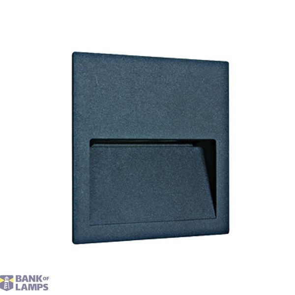 68068A/AN/V ANTHRACITE WALL RECESSED 3W CCTV IP65 DARK LIGHT image 1