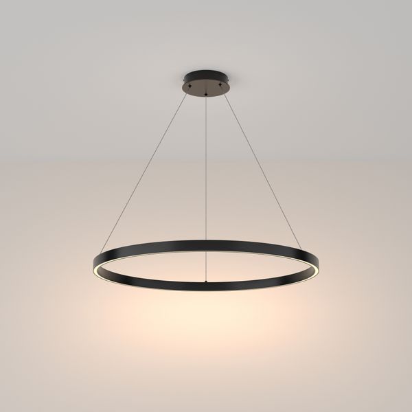 Modern Rim Pendant lamp Black image 1
