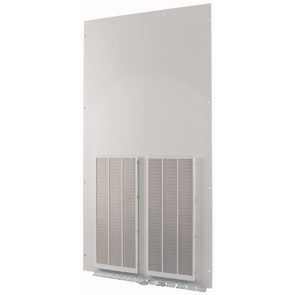XTSZFFPV42-W1000 Front plate (section high), ventilated, W=1000mm, IP42, grey image 1