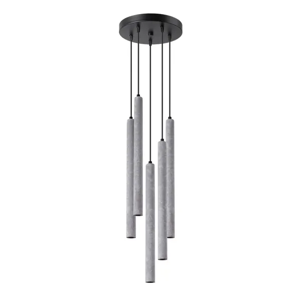 HANGING LAMP PASTELO 5P CONCRETE G9 5X8W IP20 image 1