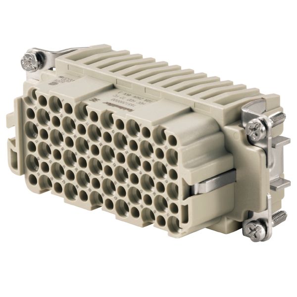 HDC insert, Female, 250 V, 10 A, Number of poles: 72, Crimp connection, Size: 6 image 1