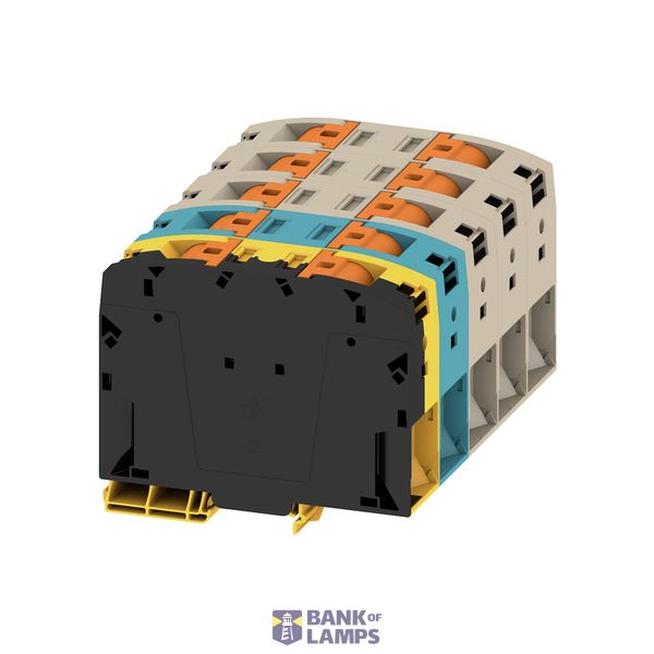 Feed-through terminal block, PUSH IN, dark beige, 150 mm², 309 A, 1000 image 4