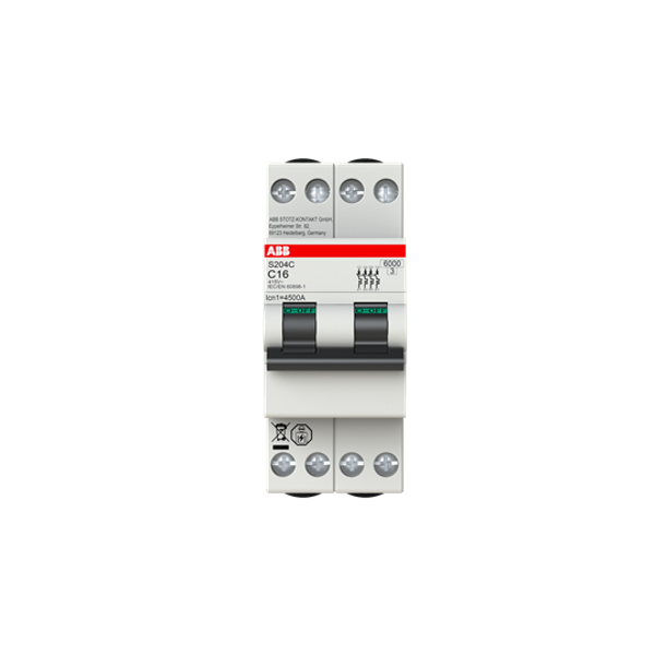 S204C-C10 Miniature circuit breaker - 4P - C - 10 A image 5