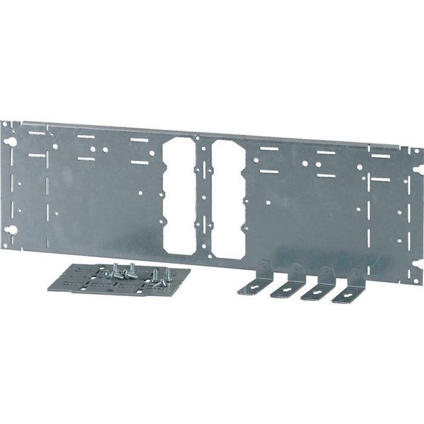 XMN140606-BF-2 Mounting plate for  W = 600 mm, 2xNZM1, vertical image 3