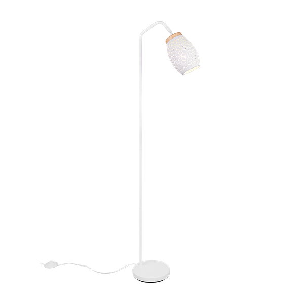 Bidar floor lamp E27 matt white image 1